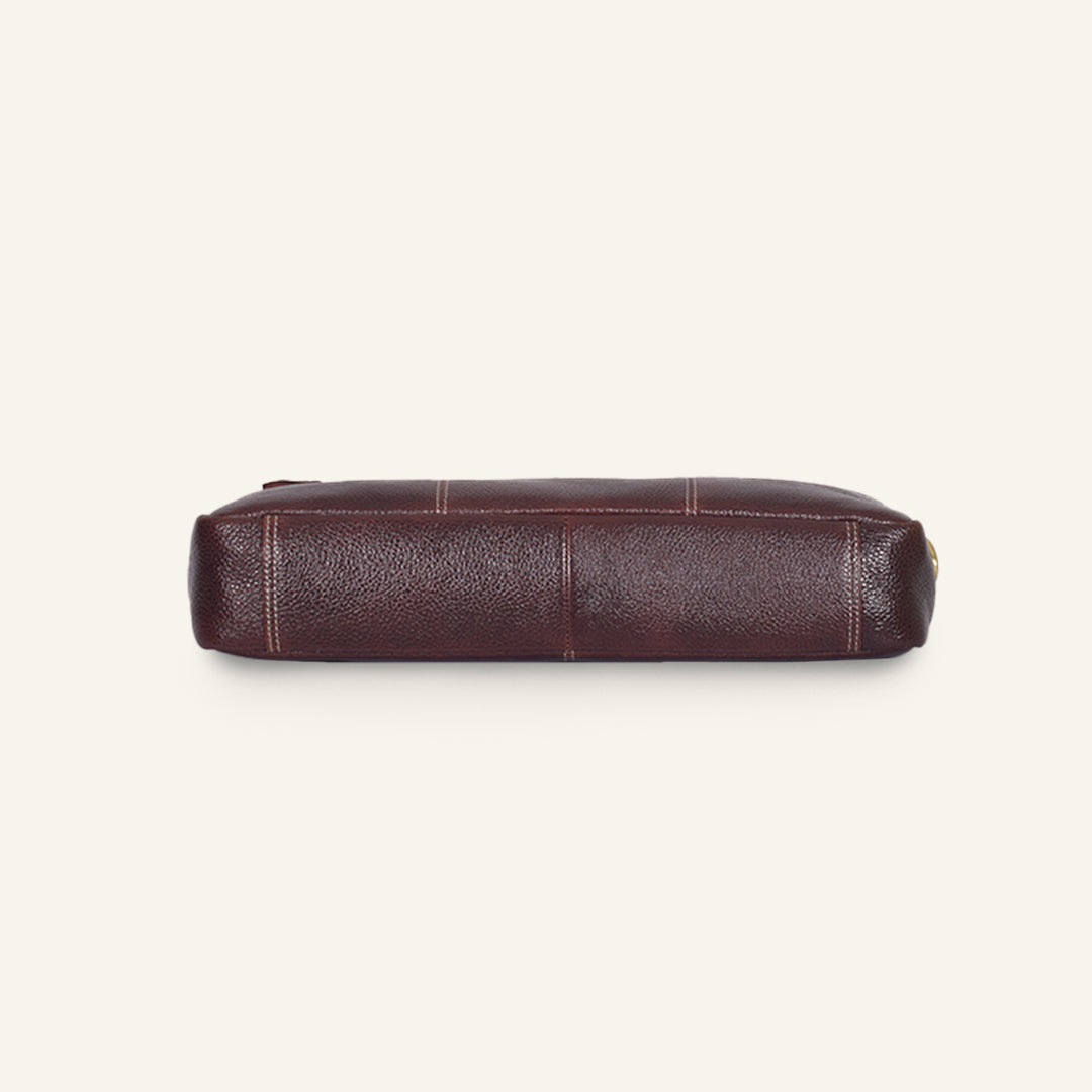 Banker - Brown Leather Laptop Bag