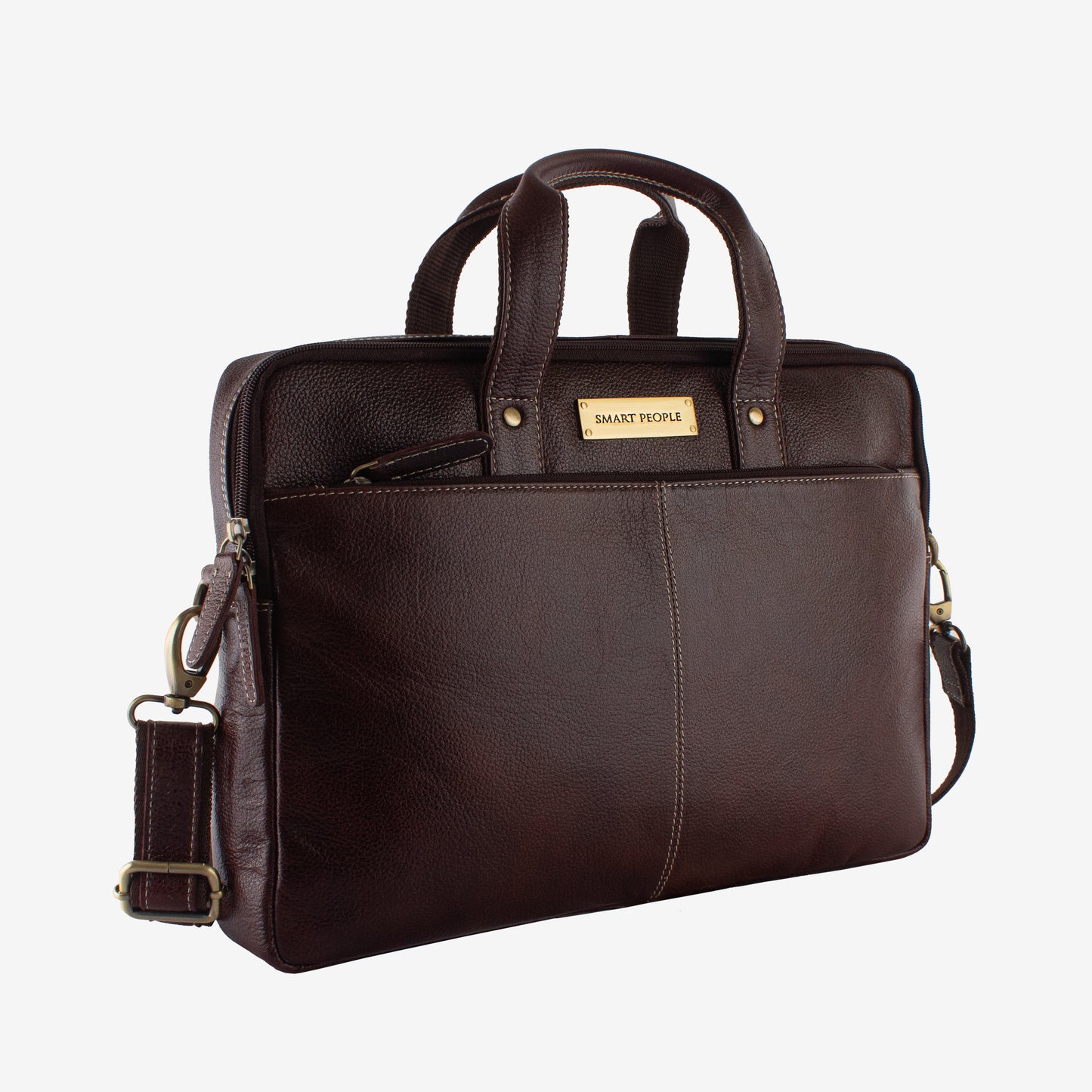 Professor - Brown Genuine Leather Laptop Bag for Men | Fits 14/15/16 Inch Laptop/MacBook