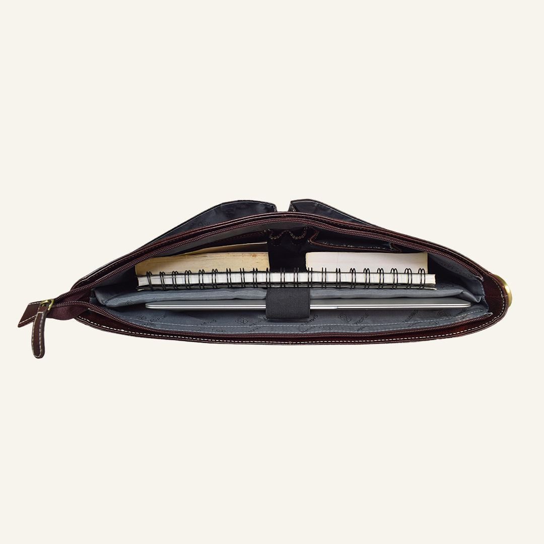 Innovator - Brown Leather Laptop Bag