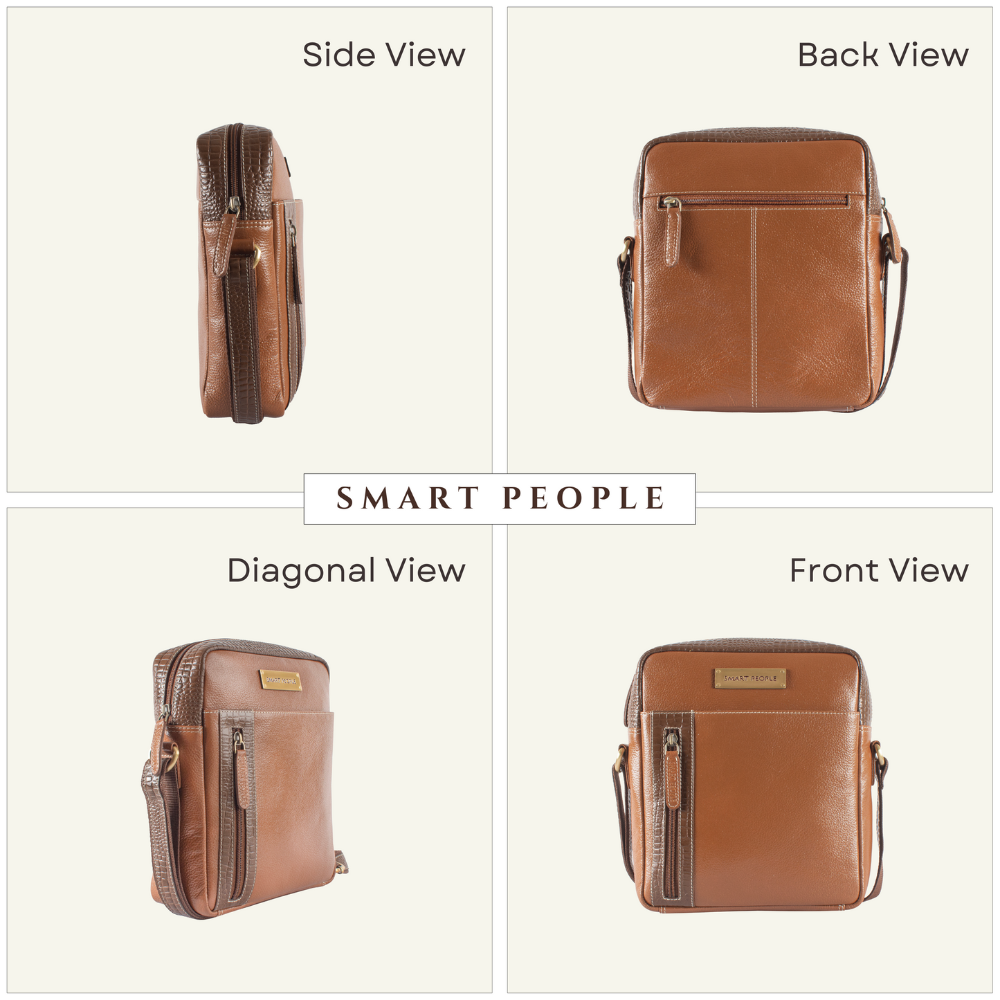 Nomad - Tan Leather Crossbody Bag