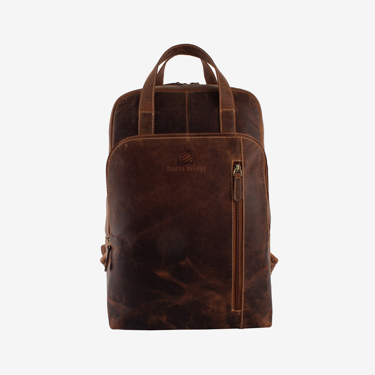 Sharq - Tan Hunter Genuine Leather Backpack for Men | Fits 14/15/16 Inch Laptop/MacBook