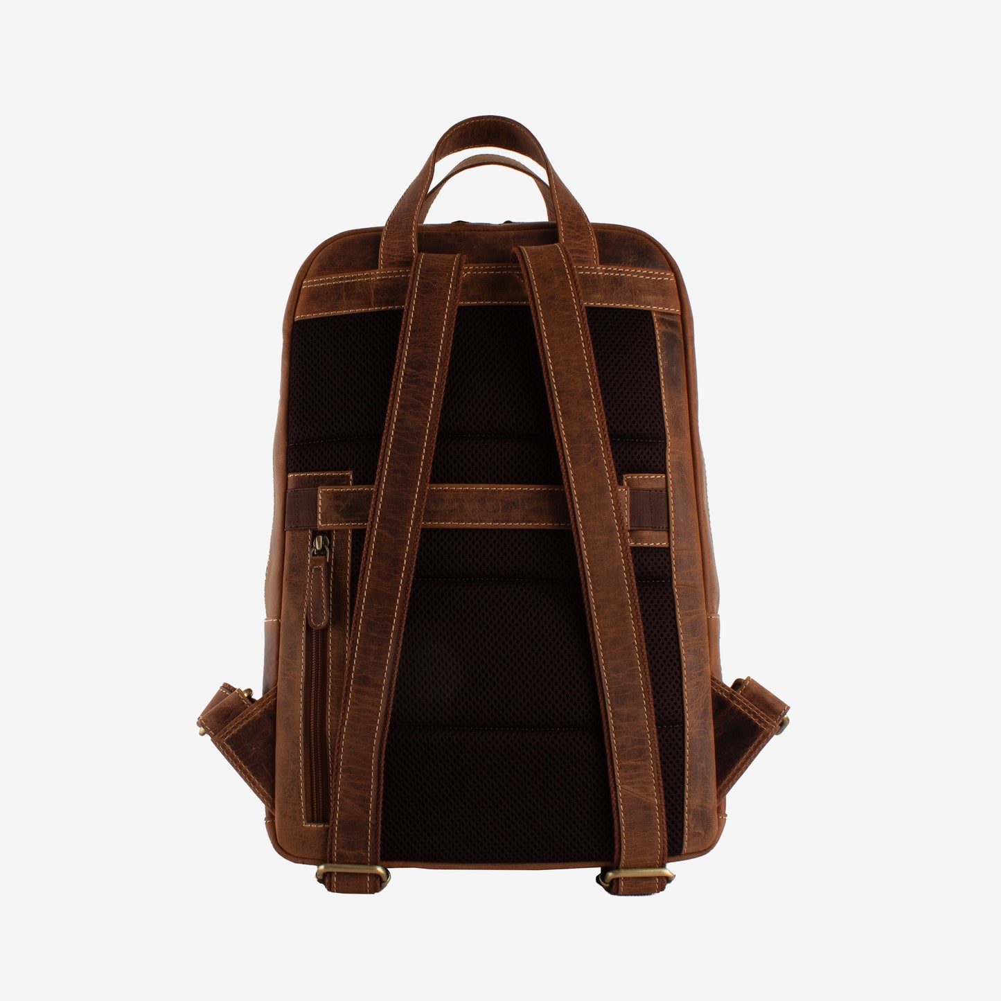 Sharq - Tan Hunter Genuine Leather Backpack for Men | Fits 14/15/16 Inch Laptop/MacBook