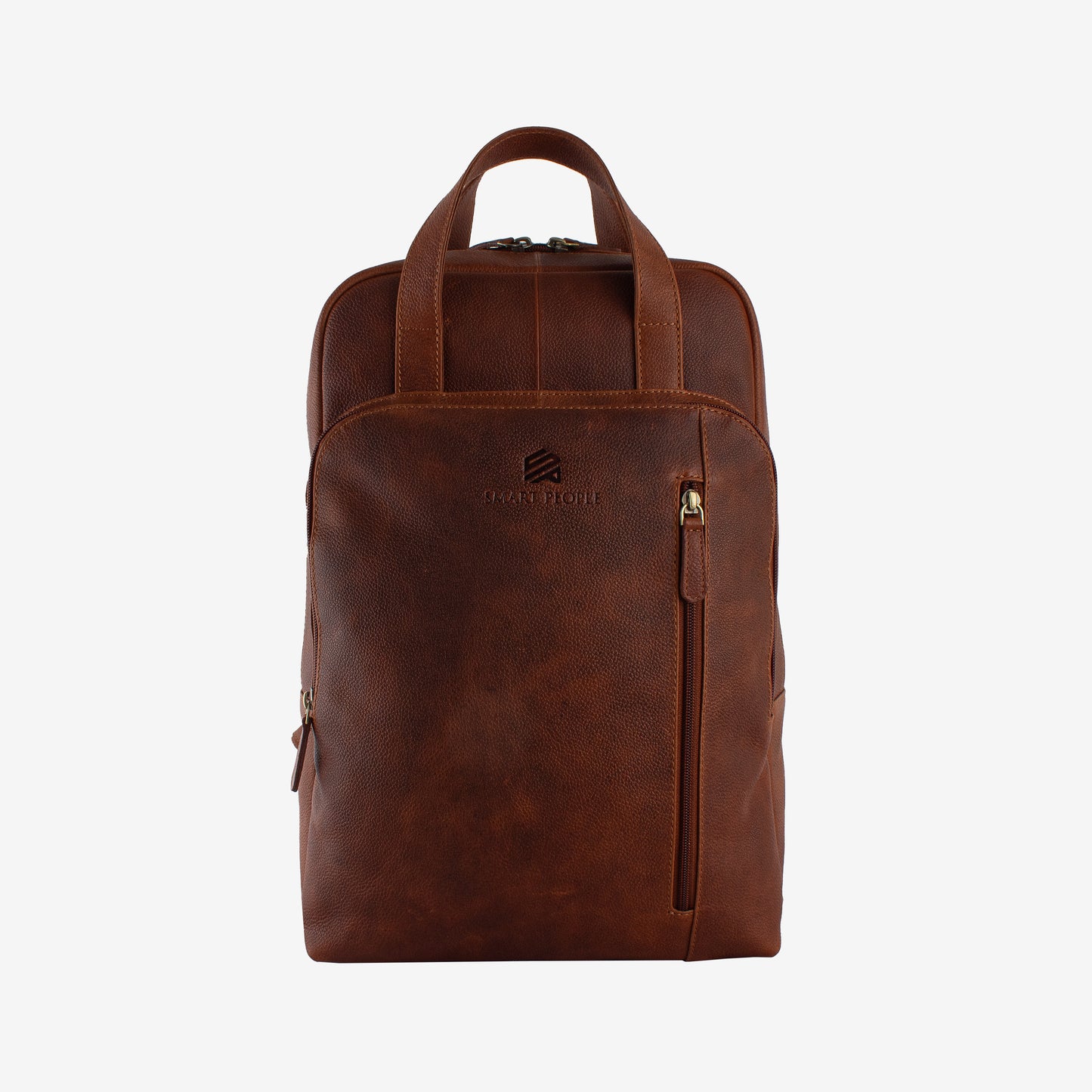 Sharq - Choco Crunch Genuine Leather Backpack for Men | Fits 14/15/16 Inch Laptop/MacBook