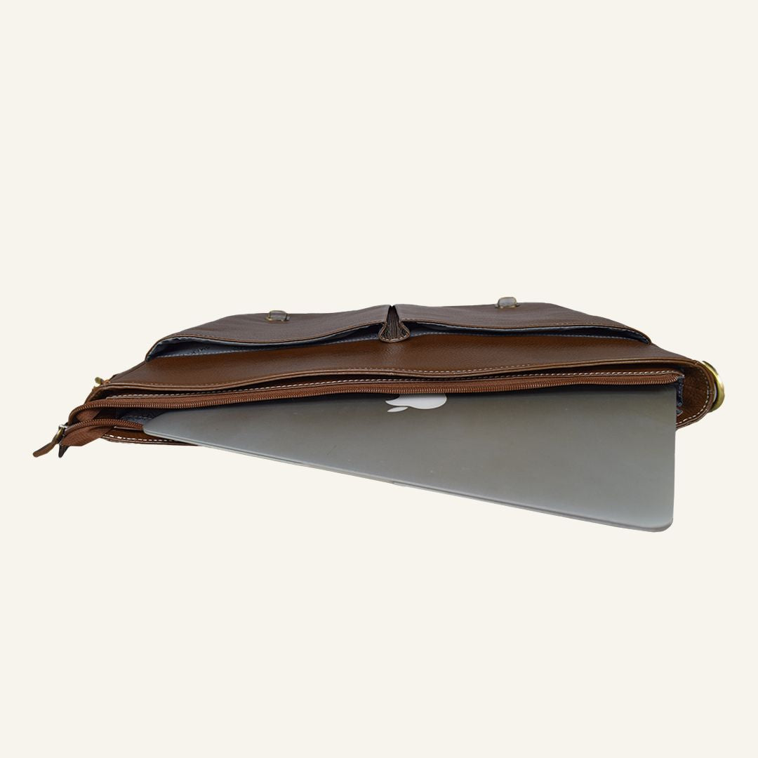 Innovator - Brushwood Leather Laptop Bag