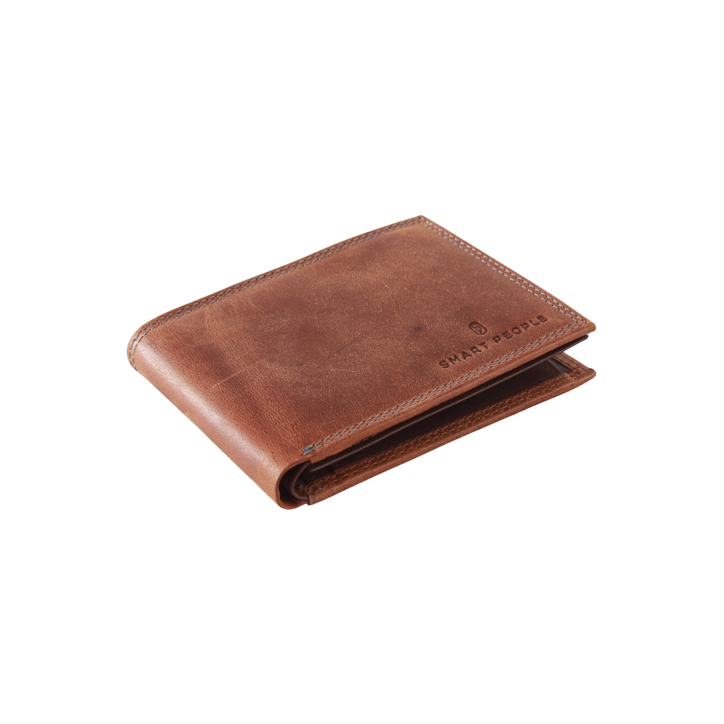 Sebastian - Trifold Leather Wallet Brown