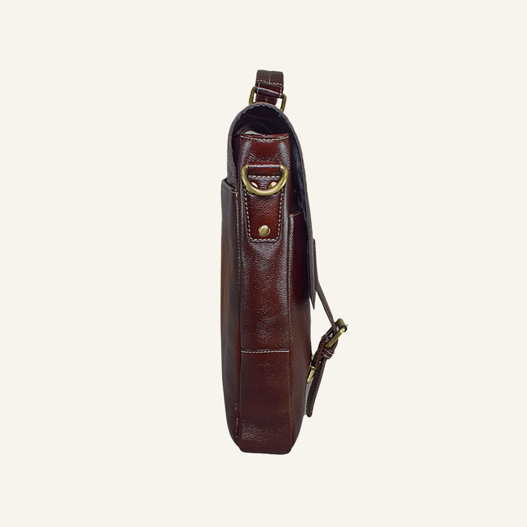 Innovator - Brown Leather Laptop Bag