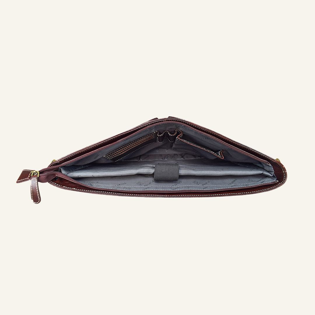 Innovator - Brown Leather Laptop Bag