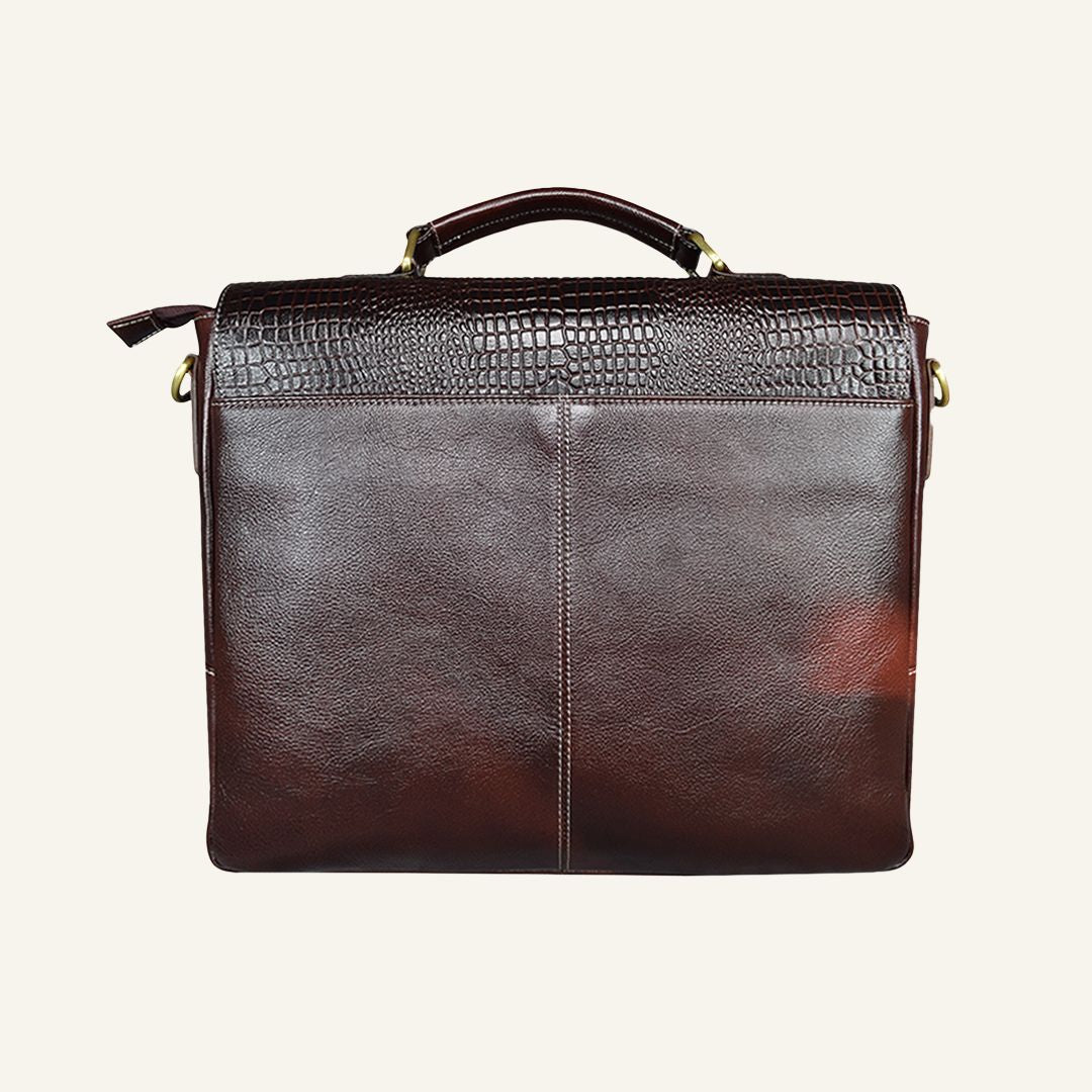 Innovator - Brown Leather Laptop Bag