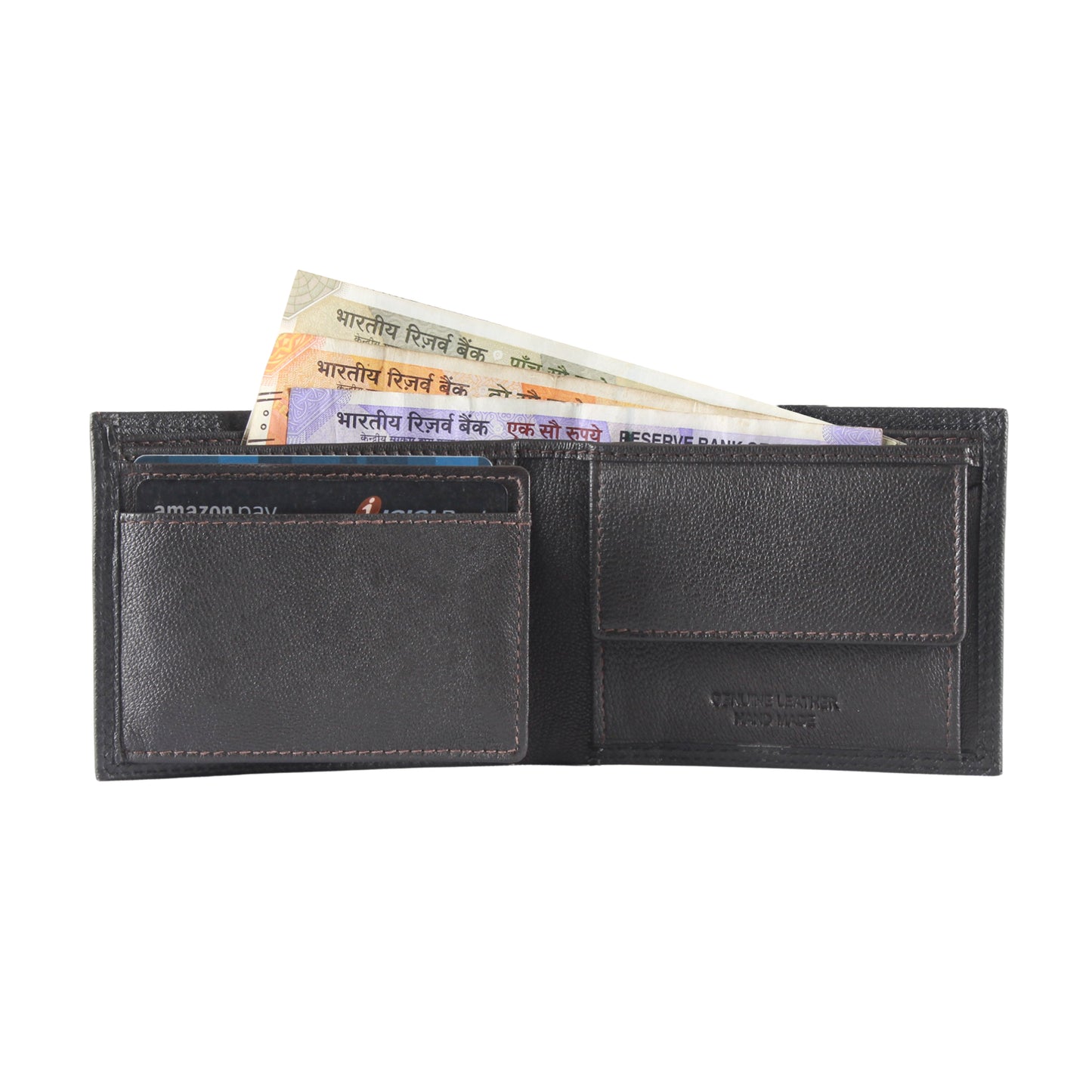 Levi - Bifold Leather Wallet Black
