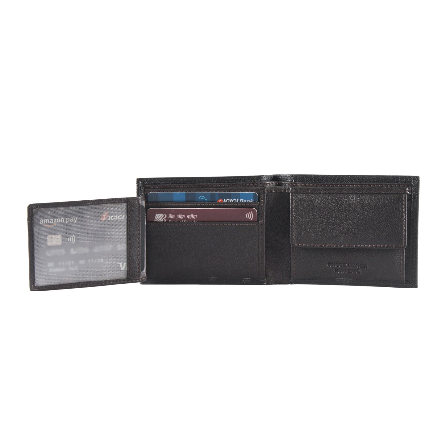 Levi - Bifold Leather Wallet Black