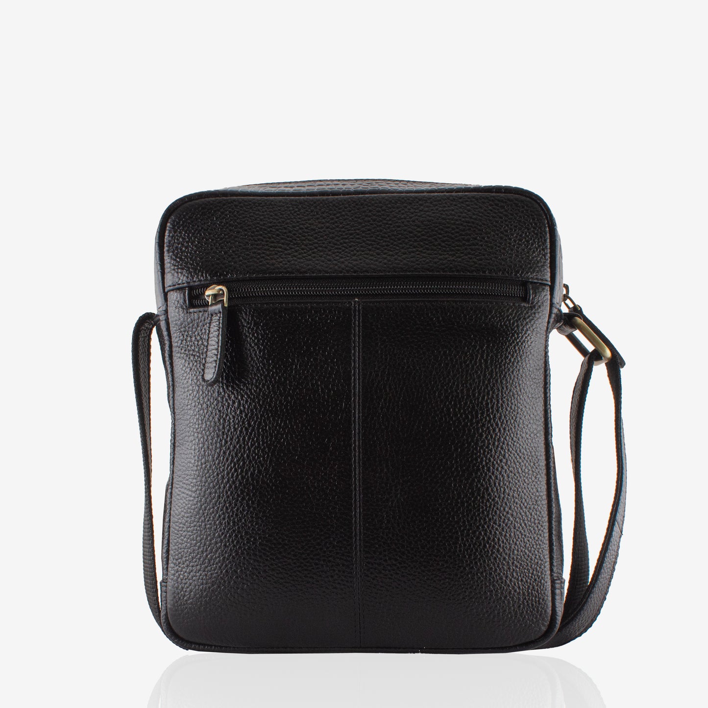 Zenith - Black Leather Crossbody Bag