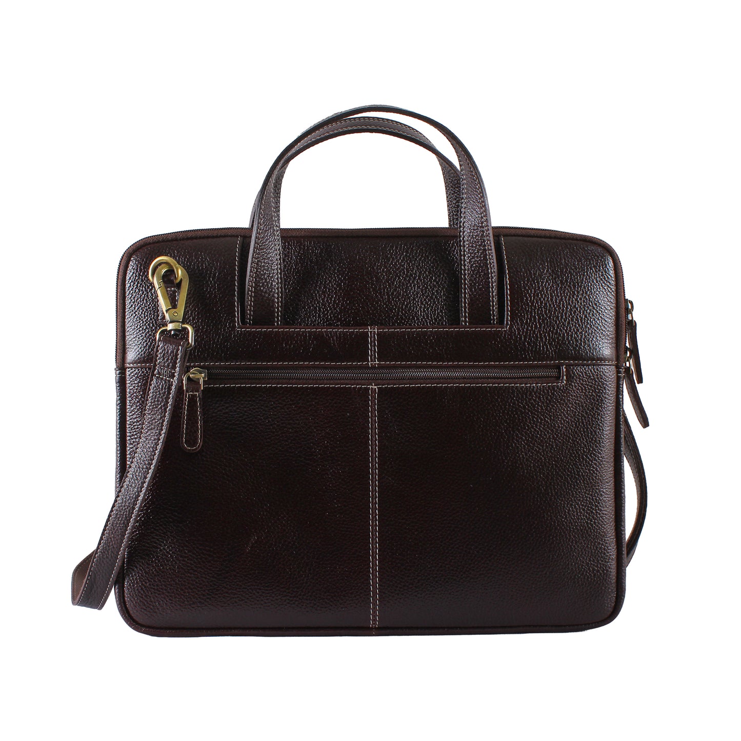 Tuxedo Brown Genuine Leather Laptop Bag Sleeve | Fits 13/14/15 Inch Laptop/MacBook