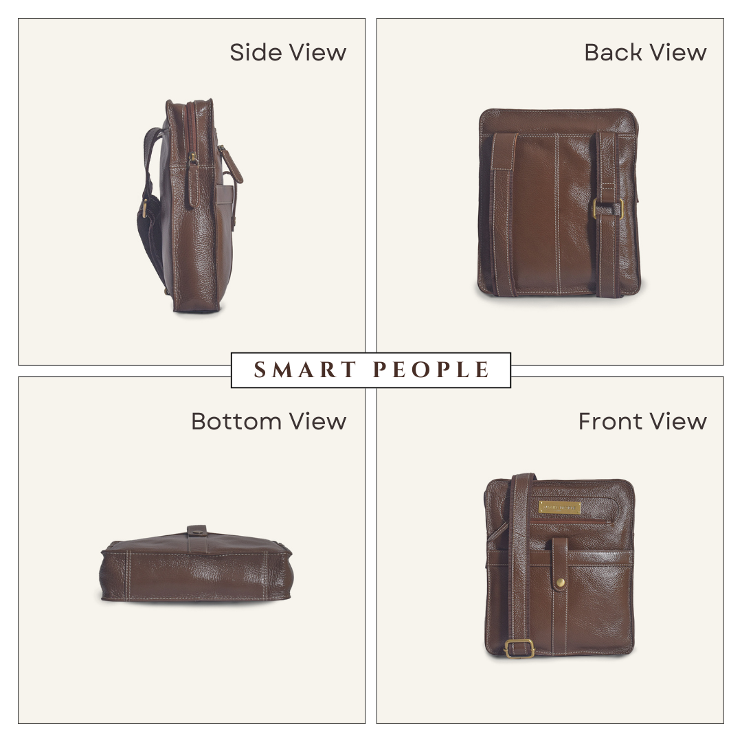 Adventurer - Brushwood Leather Crossbody Bag