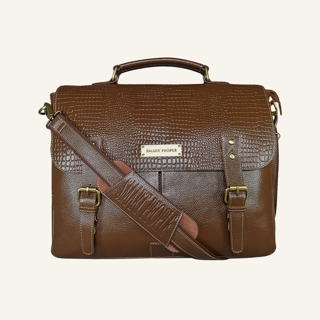 Innovator - Brushwood Leather Laptop Bag