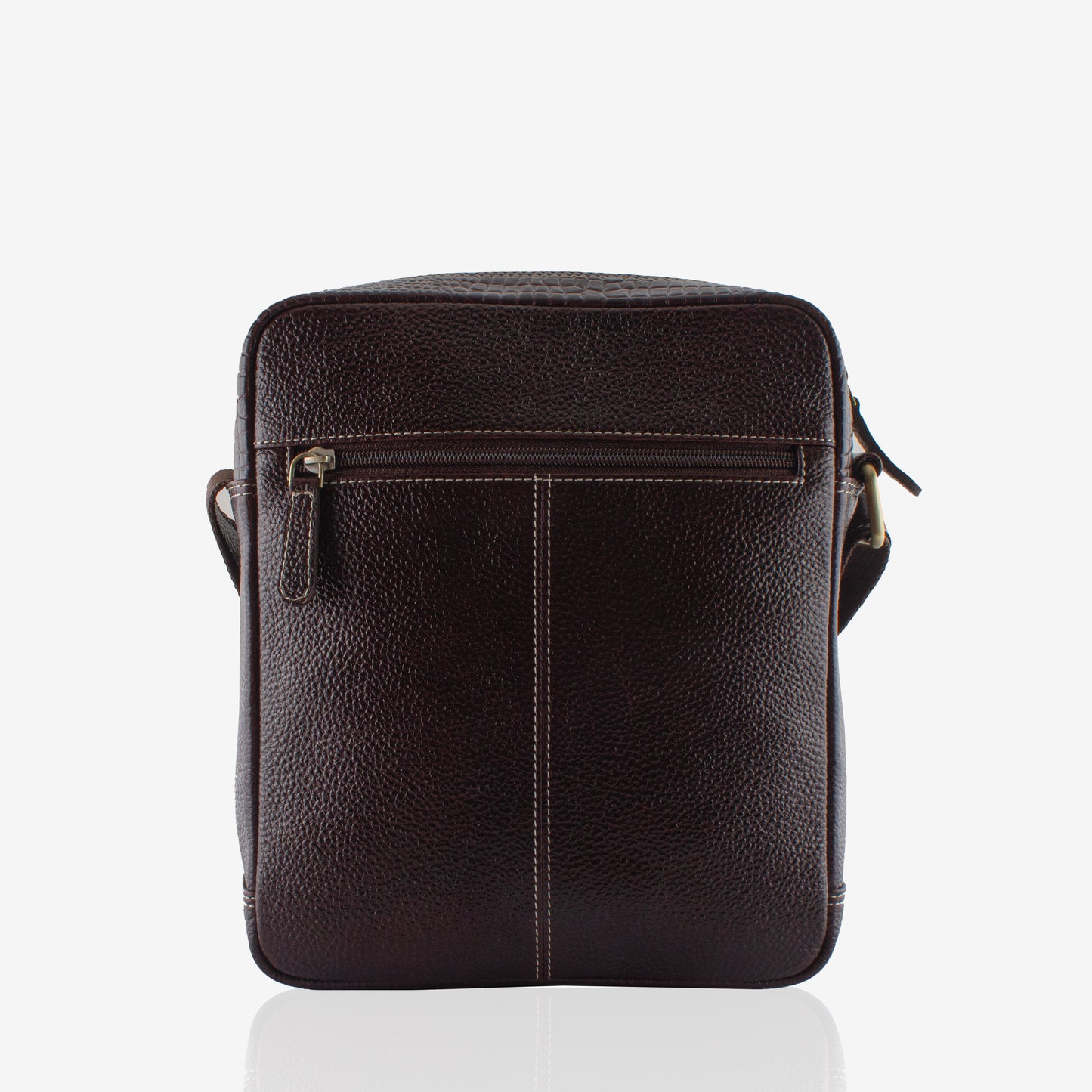 Zenith - Brown Leather Crossbody Bag