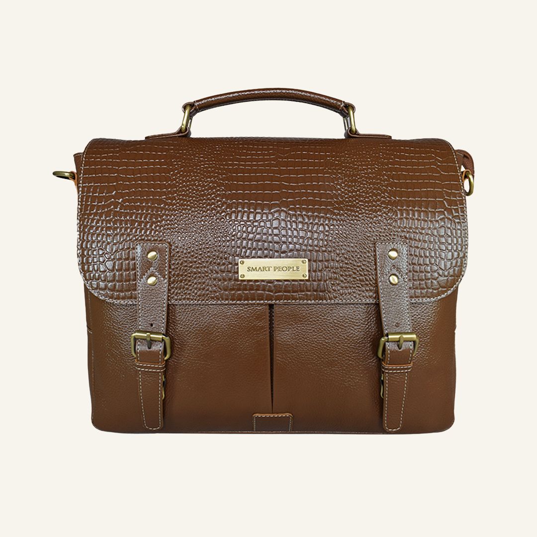 Innovator - Brushwood Leather Laptop Bag
