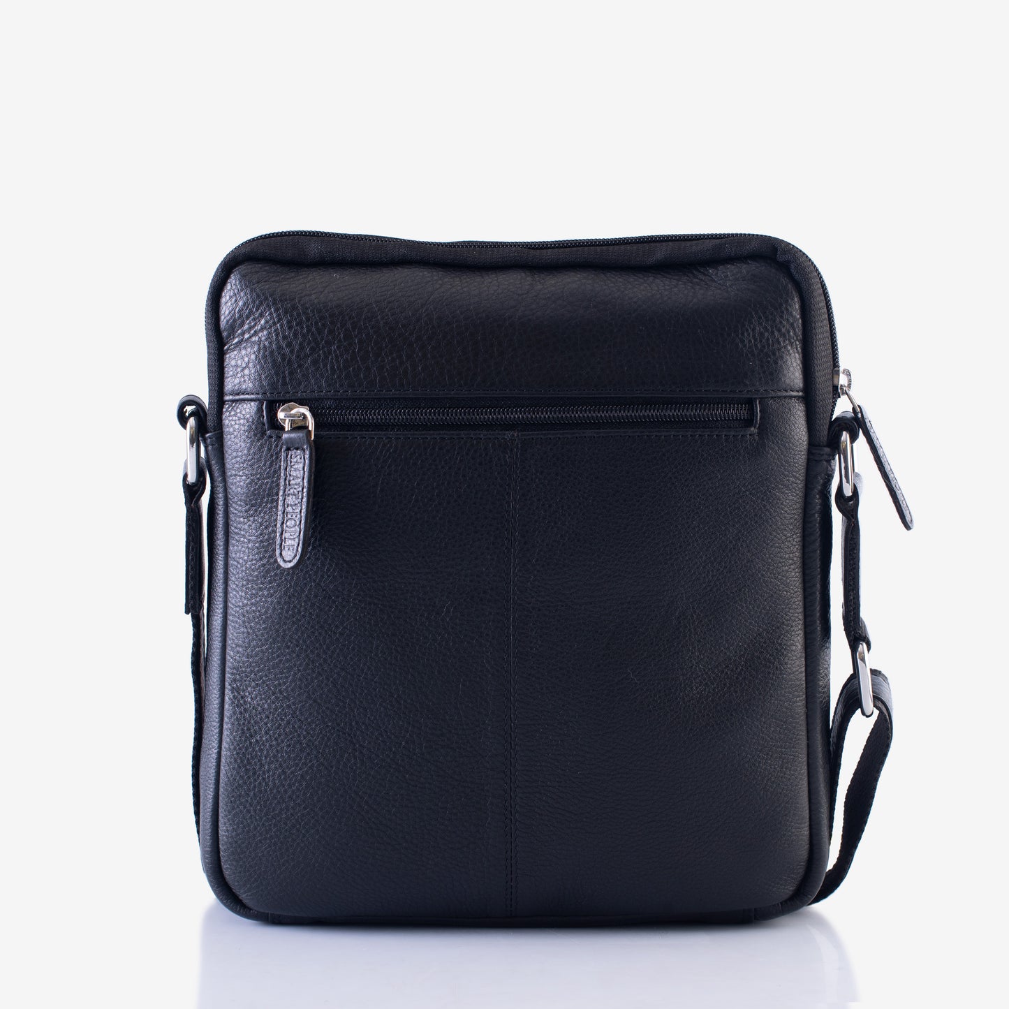Voyager - Black Leather Crossbody Bag
