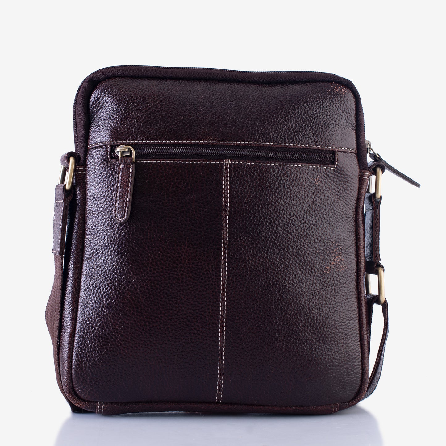 Voyager - Brown Leather Crossbody Bag