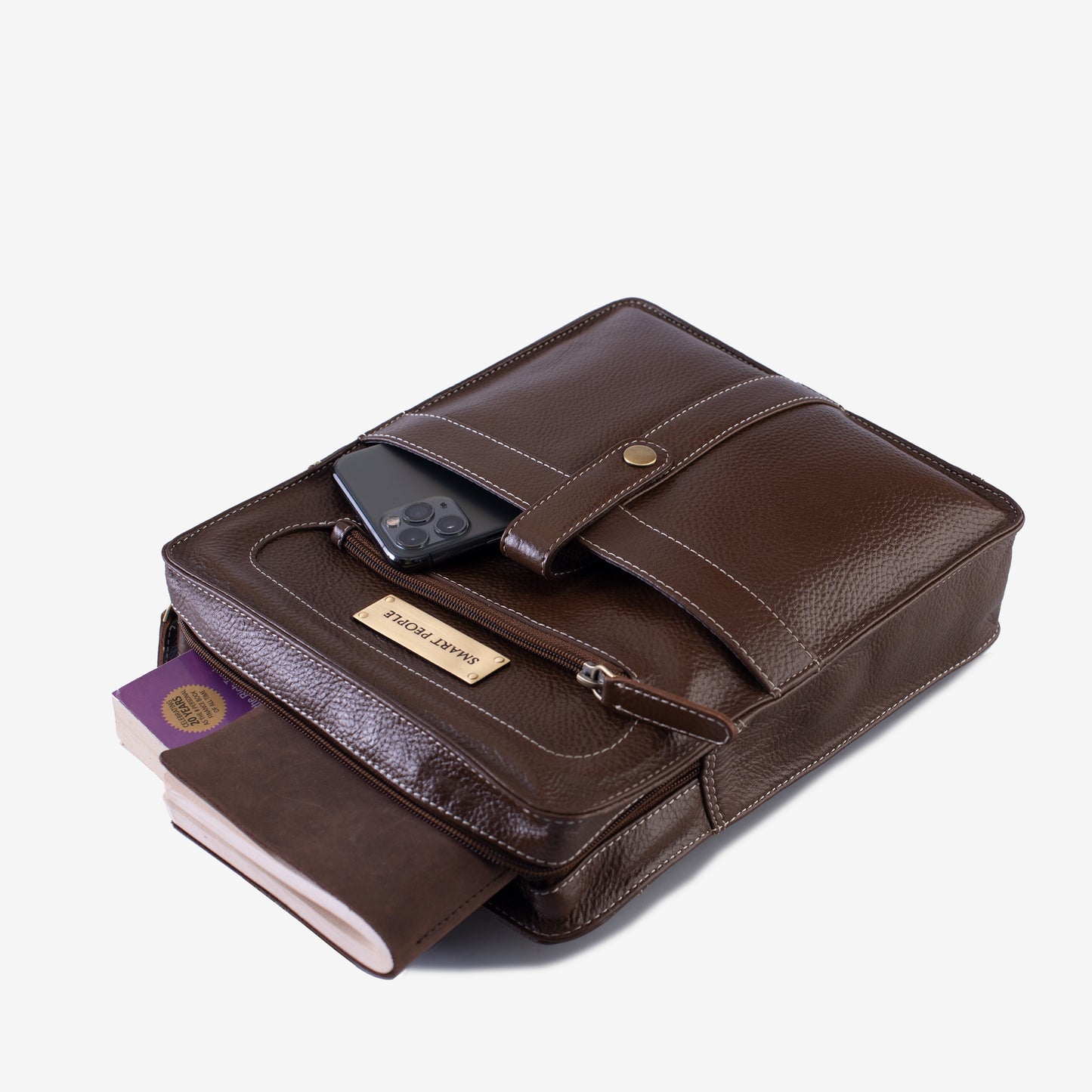 Adventurer - Brushwood Leather Crossbody Bag