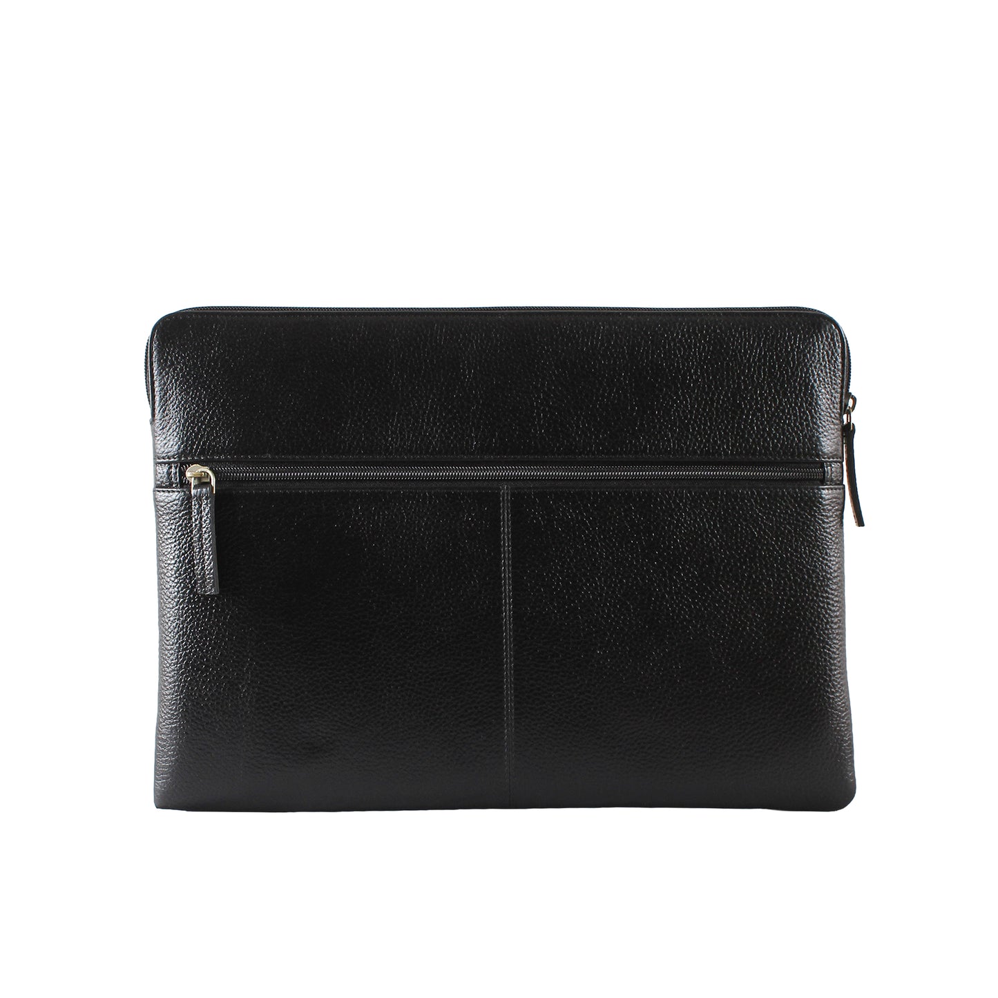 Techy Genuine Leather Laptop Bag Sleeve - Black