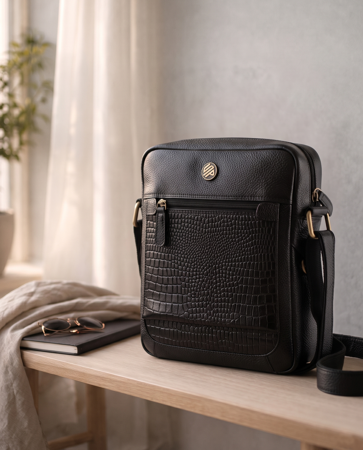 Genuine Leather Crossbody Bags for Men India | Smart People