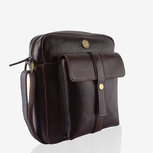 Naumy - Brown Leather Crossbody Bag