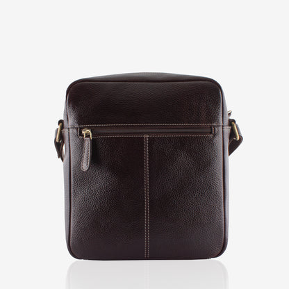 Naumy Brown Genuine Leather Crossbody Bag for Men – Interior View | Smart People India
