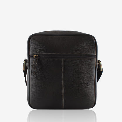 Leo - Grey Leather Crossbody Bag