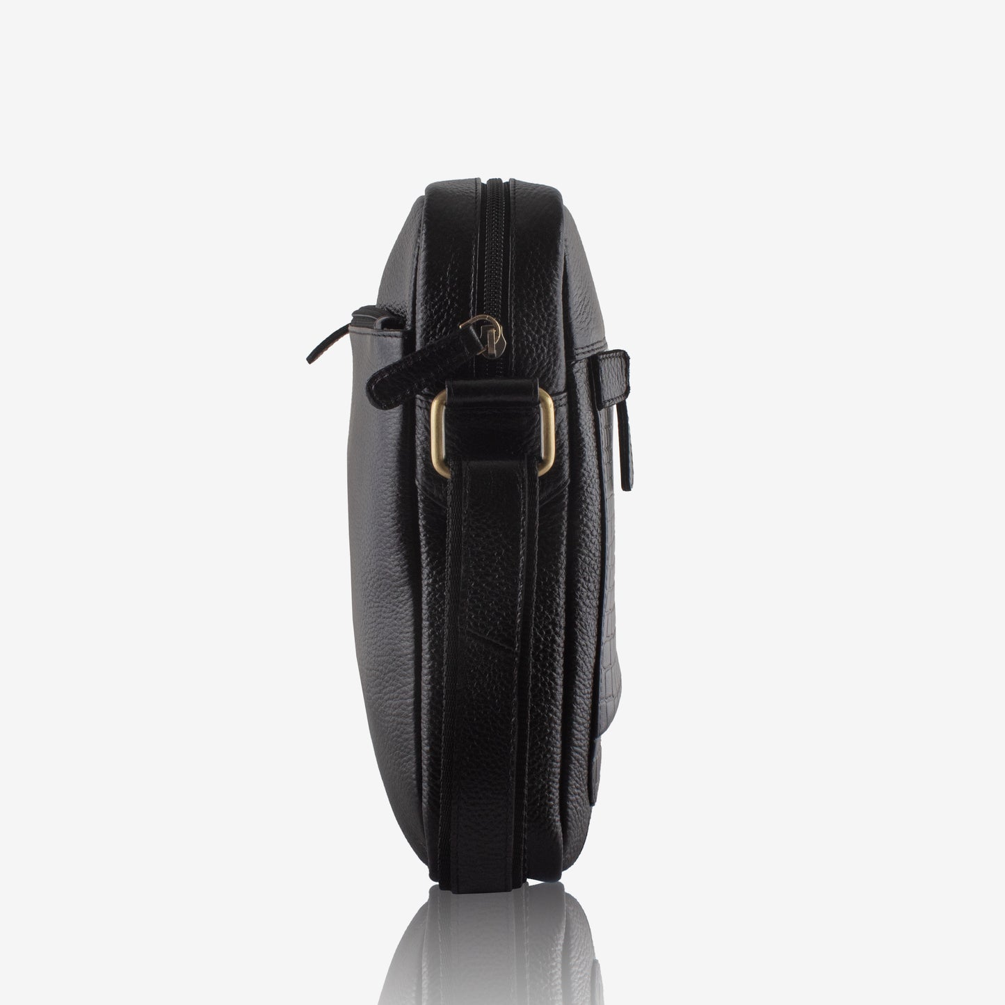 Supra - Black Croco Leather Crossbody Bag