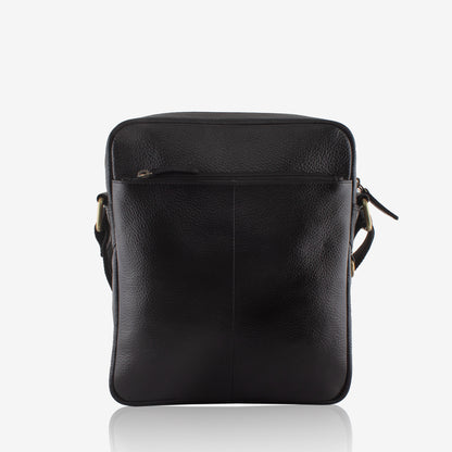 Supra Black Croco Genuine Leather Crossbody Bag for Men – Back View | Smart People India
