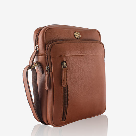 Drifter - Tan Leather Crossbody Bag