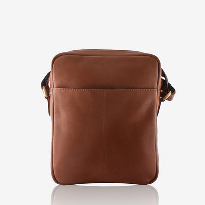 Drifter Tan Genuine Leather Crossbody Bag for Men – Interior View | Smart People India