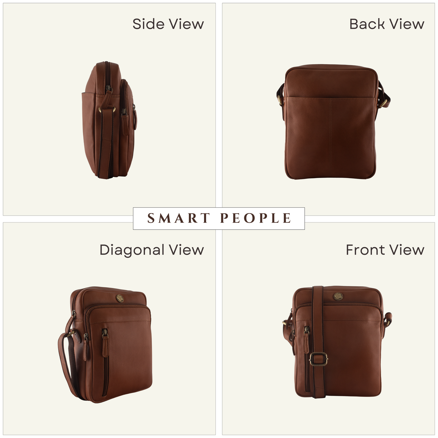 Drifter - Tan Leather Crossbody Bag