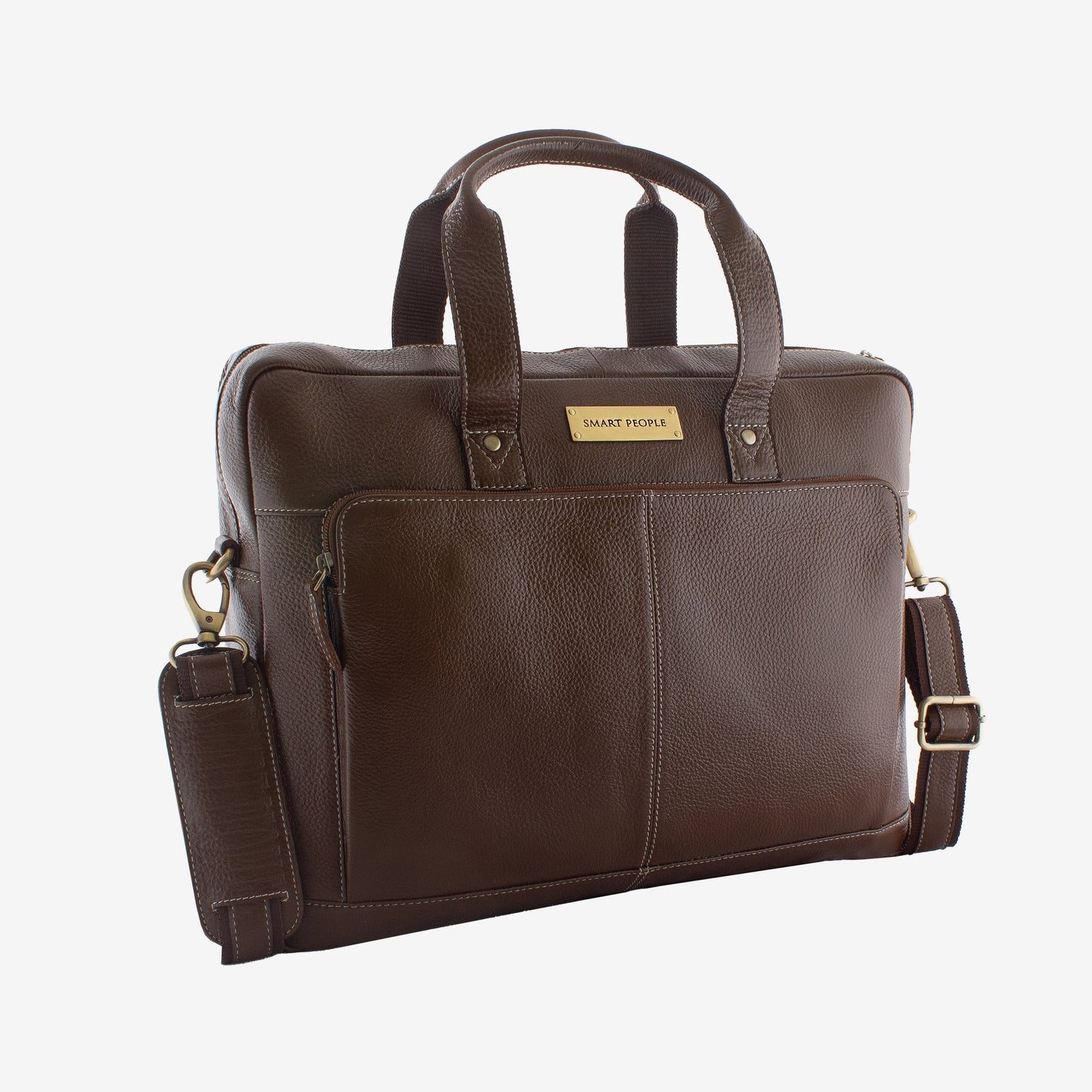 Auditor - Brushwood Leather Laptop Bag