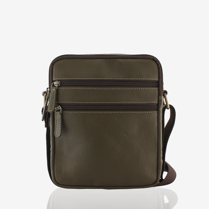 Urbanista Olive Genuine Leather Crossbody Bag for Men – Back View | Smart People India