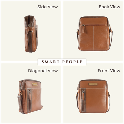 Nomad - Tan Leather Crossbody Bag