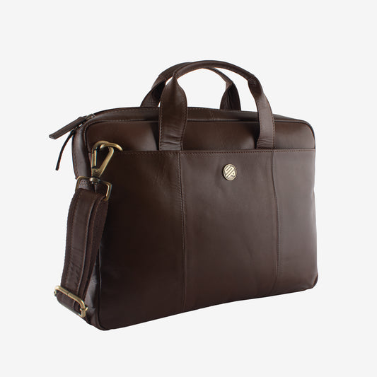 Aristo - Laptop Bag for Men | Fits 13 Inch Laptop/MacBook - Classic Taupe
