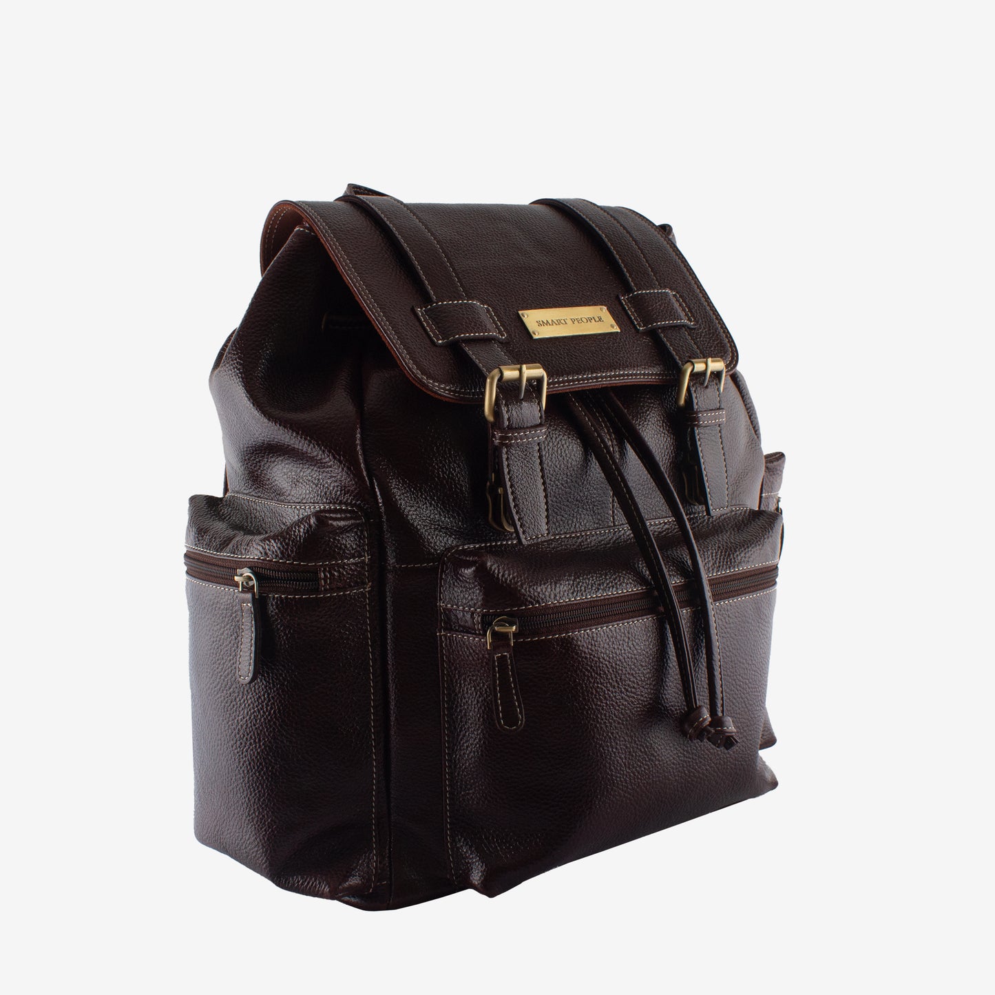Knox - Brown Genuine Leather Backpack for Men