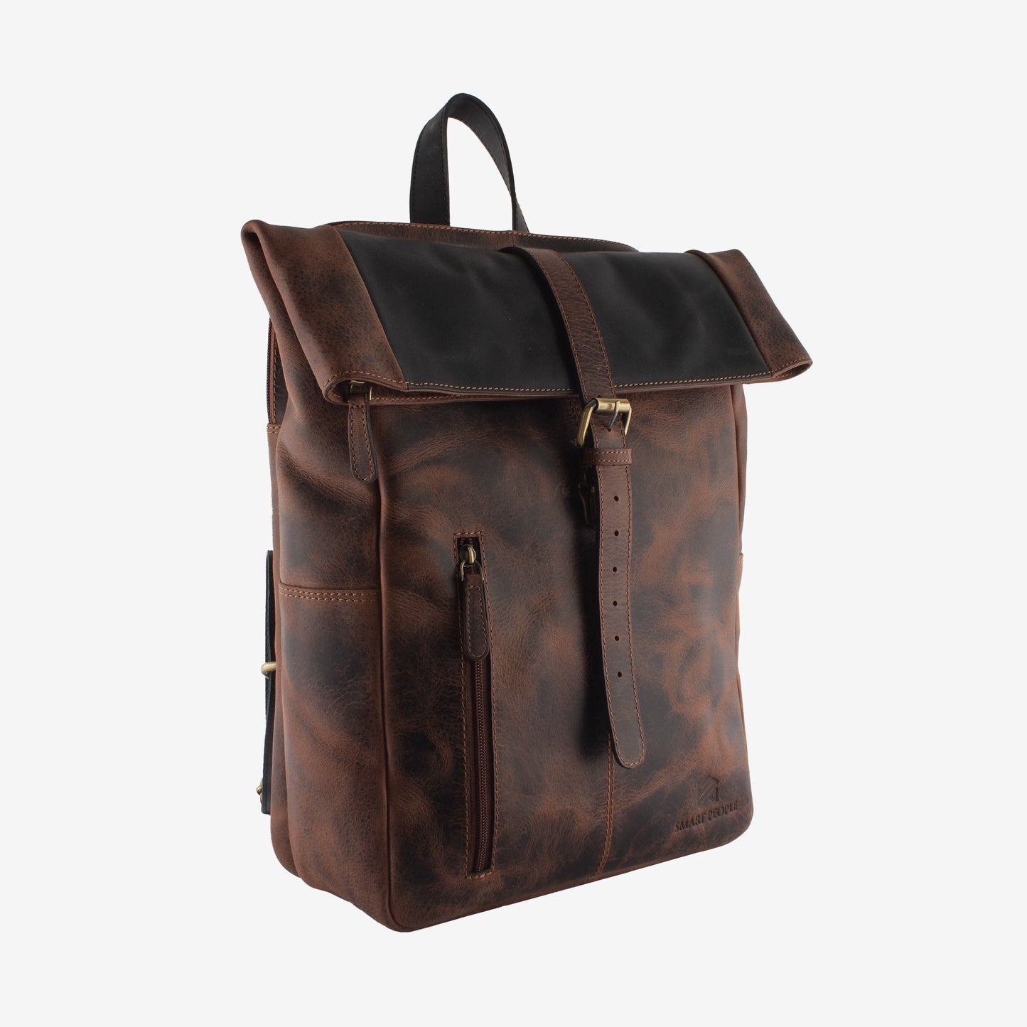 Orion - Choco Brown Genuine Leather Backpack for Men