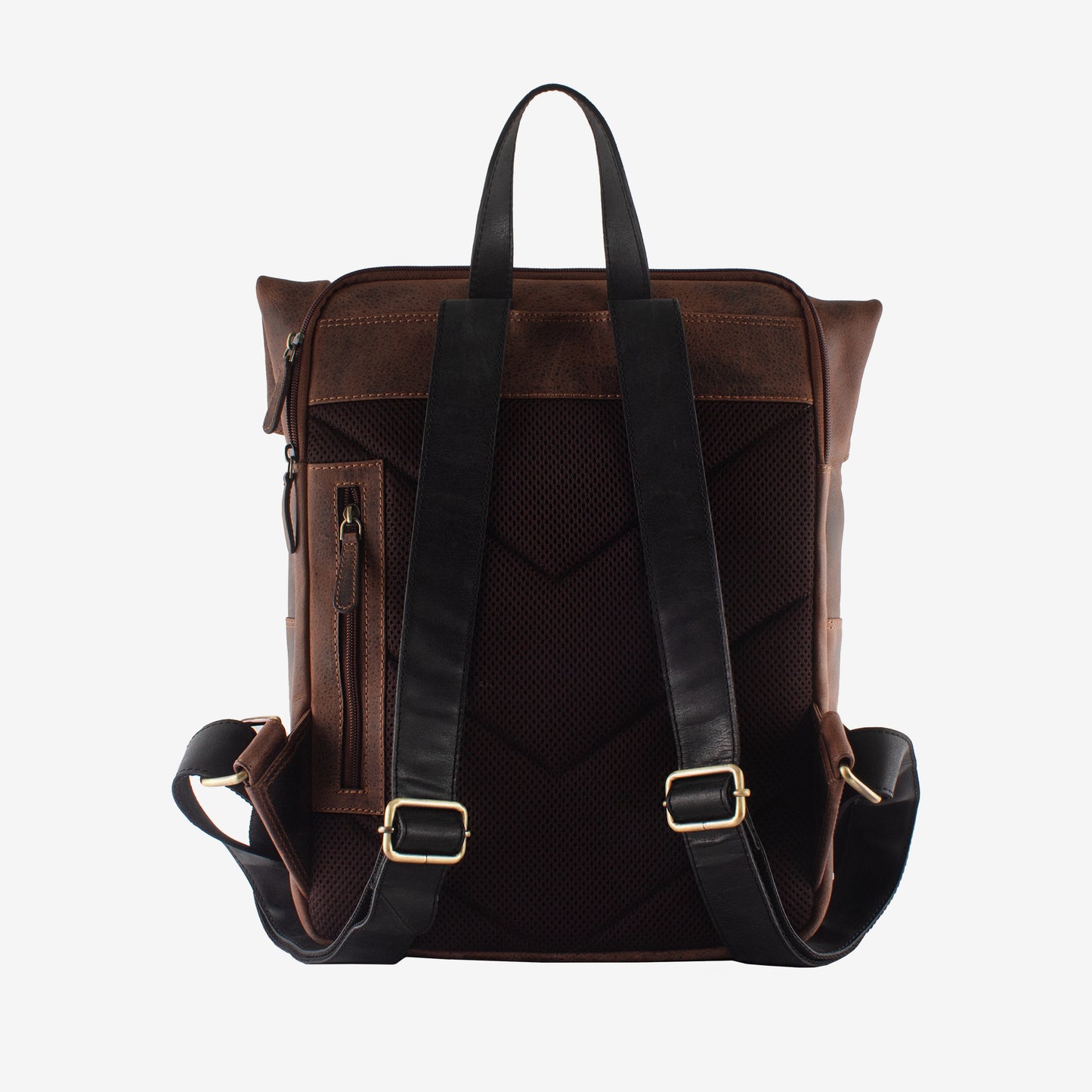 Orion - Choco Brown Genuine Leather Backpack for Men