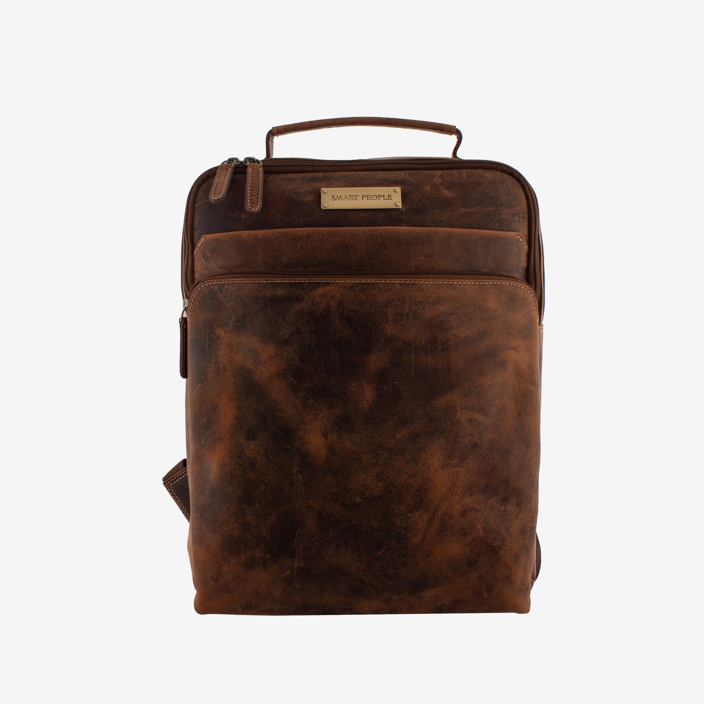 Avion - Brown Hunter Genuine Leather Backpack for Men | Fits 14/15/16 Inch Laptop/MacBook