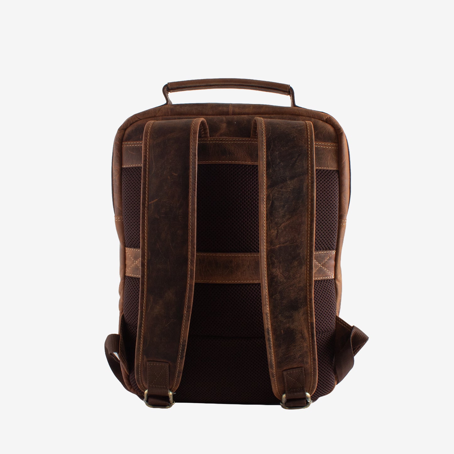 Avion - Brown Hunter Genuine Leather Backpack for Men | Fits 14/15/16 Inch Laptop/MacBook