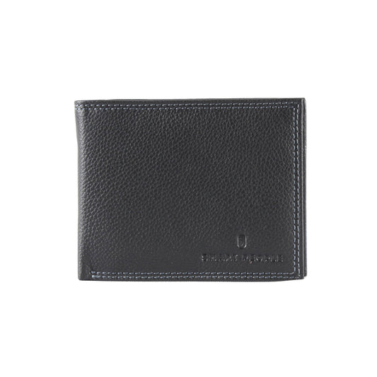 Michael - Trifold Leather Wallet Black