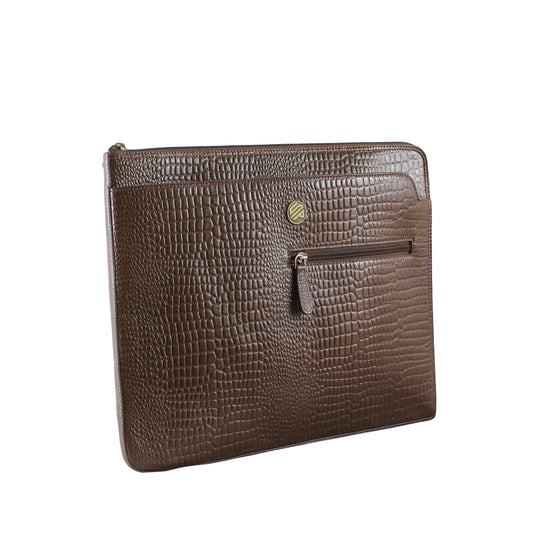 Montreux Tan Genuine Leather Laptop Bag Sleeve | Fits 13/14/15 Inch Laptop/MacBook