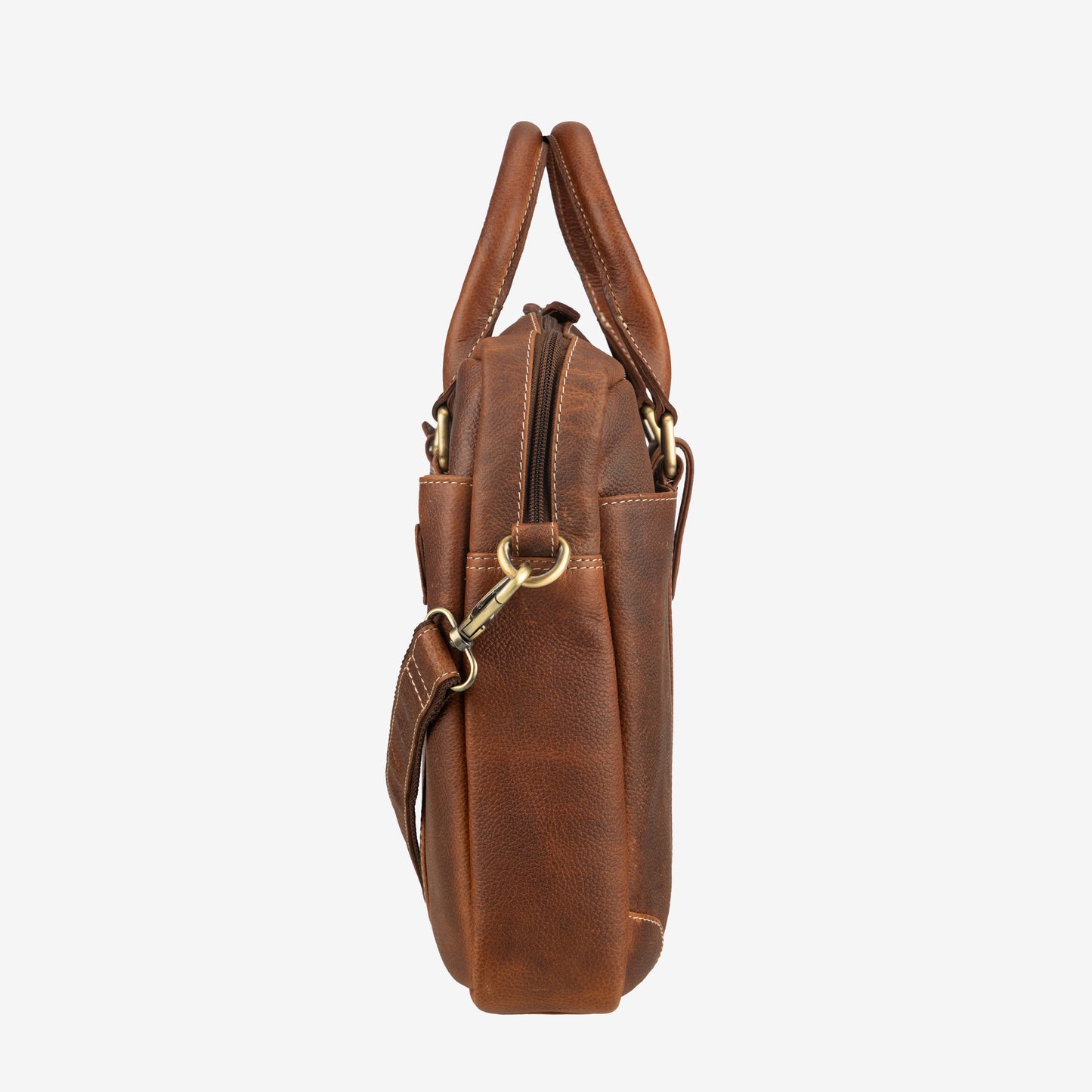 Executive - Choco Crunch Leather Laptop Bag