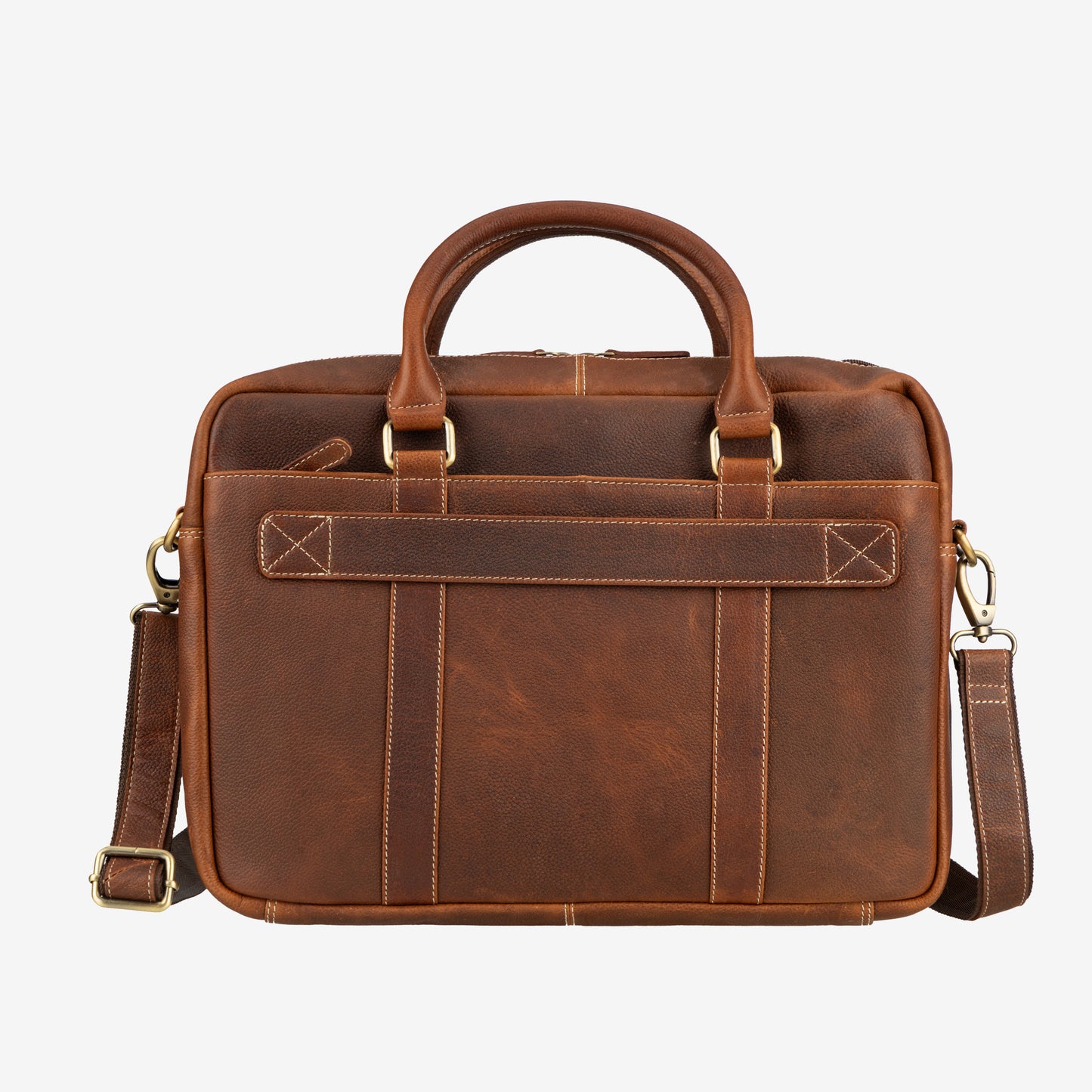 Executive - Choco Crunch Leather Laptop Bag