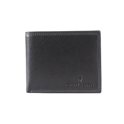 Benjamin - Trifold Leather Wallet Black
