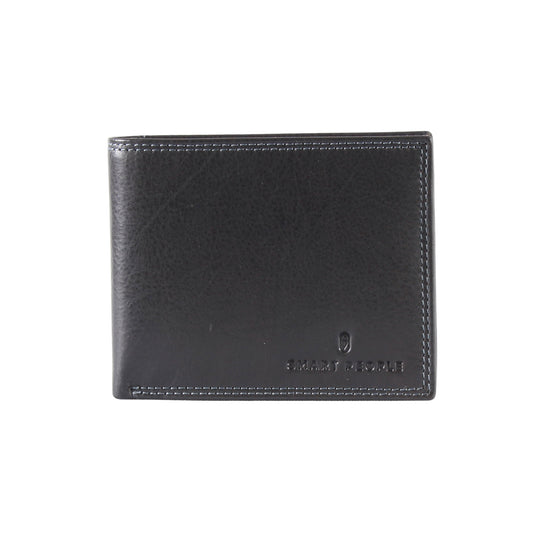 Benjamin - Trifold Leather Wallet Black