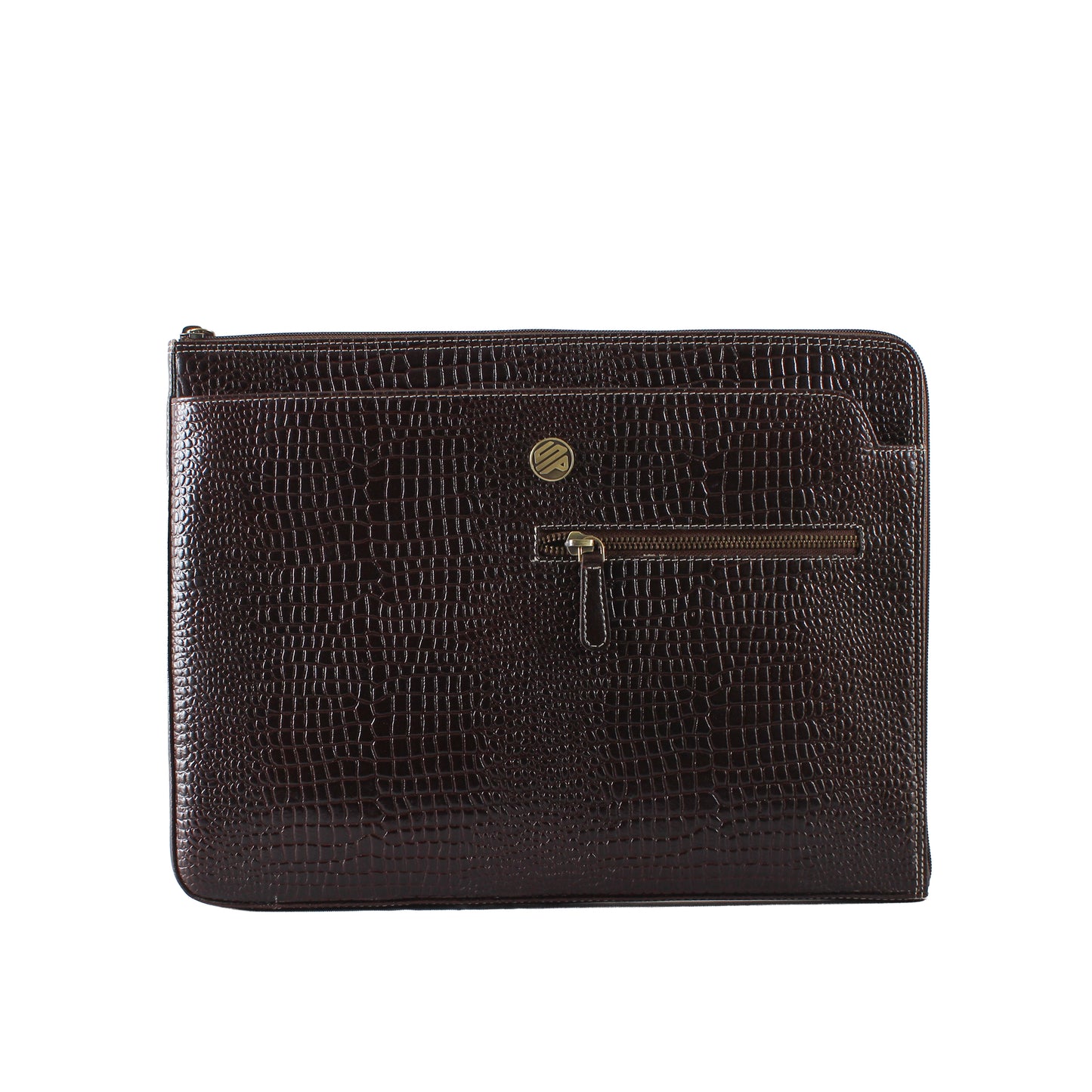 Montreux Brown Genuine Leather Laptop Bag Sleeve | Fits 13/14/15 Inch Laptop/MacBook