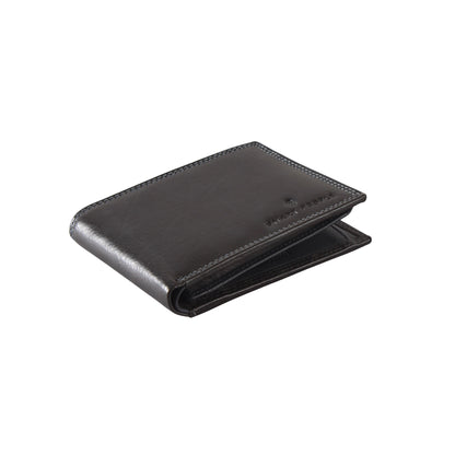 Levi - Bifold Leather Wallet Black